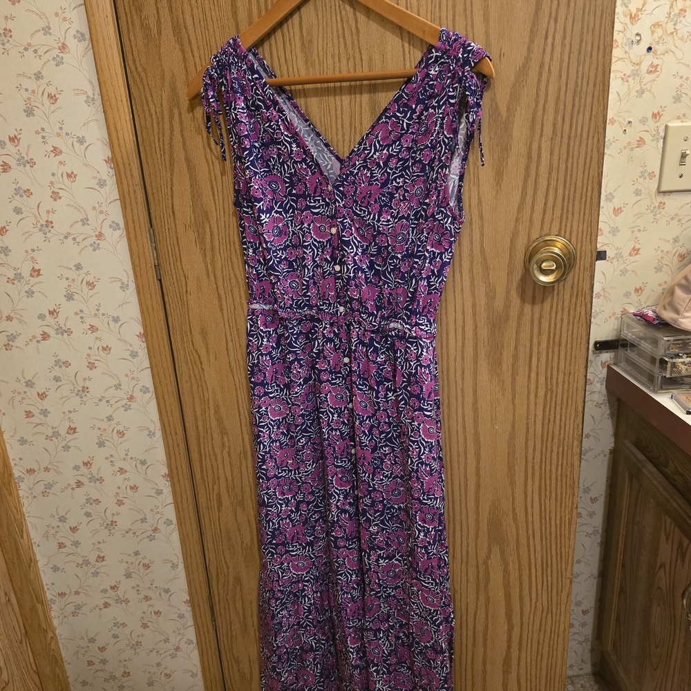 GAP Pink and Purple Floral Dress